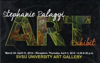 Stephanie Palagyi Postcard - exhibit March 24 - April 11, 2014